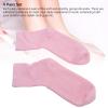 4 Pack Gel Athletic Socks, Moisturizing Gel Wrap Mid Calf Solid Color Elastic Soft Socks for Sleeping for Daily Use, Air Dry Reusable (#2) view 3