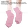 4 Pack Gel Athletic Socks, Moisturizing Gel Wrap Mid Calf Solid Color Elastic Soft Socks for Sleeping for Daily Use, Air Dry Reusable (#2) view 4