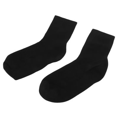 4 Pack Gel Athletic Socks, Moisturizing Gel Wrap Mid Calf Solid Color Elastic Soft Socks for Sleeping for Daily Use, Air Dry Reusable (#1)