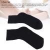 4 Pack Gel Athletic Socks, Moisturizing Gel Wrap Mid Calf Solid Color Elastic Soft Socks for Sleeping for Daily Use, Air Dry Reusable (#1) view 3