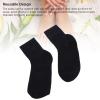 4 Pack Gel Athletic Socks, Moisturizing Gel Wrap Mid Calf Solid Color Elastic Soft Socks for Sleeping for Daily Use, Air Dry Reusable (#1) view 4