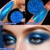Afflano Sparkly Blue Eyeshadow Single - Long-Lasting Creamy Metallic Blue Eyeshadow, Rich Pigment, One Swipe Coverage, 12H Wear No Fallout, for Women Day, Night Cosplay blue Glitter Eyes Makeup, Vegan view 3