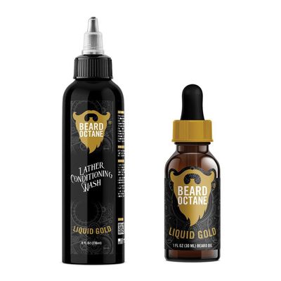 Fundamental Beard Kit - Beard Oil & Beard Wash Combo Liquid Gold - Frankincense & Oud
