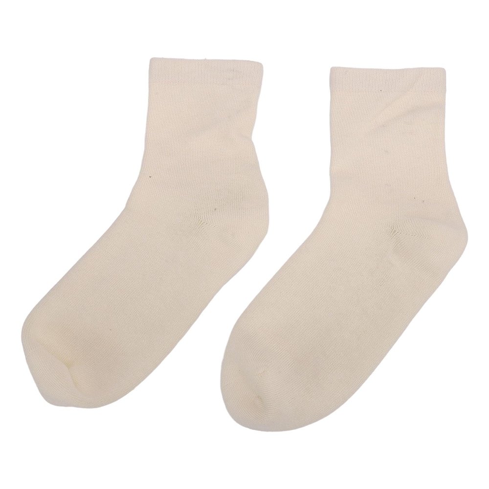 4 Pack Gel Athletic Socks, Moisturizing Gel Wrap Mid Calf Solid Color Elastic Soft Socks for Sleeping for Daily Use, Air Dry Reusable (#3)