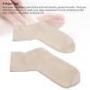 4 Pack Gel Athletic Socks, Moisturizing Gel Wrap Mid Calf Solid Color Elastic Soft Socks for Sleeping for Daily Use, Air Dry Reusable (#3) view 3