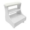 BGYUHWQ Pedicure Foot Rest, Manicure Pedicure Chair with Wheels, Foot Massage Station for Home Bathroom (White) view 1