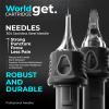 WORLDGET MIX6 Tattoo Cartridge Needles Mixed Size 20PCS, #10 / #12 3RL/RL/7RL/9RL/11RL, Finger Ledge, Leak-Proof, High-Precision for All Rotary Machines view 4
