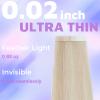 Tape in Hair Extensions Human Hair Utra Thin Invisible Seamless 20pcs 50g (Balayage Golden Blonde to Light Blonde, 18 inch) view 2