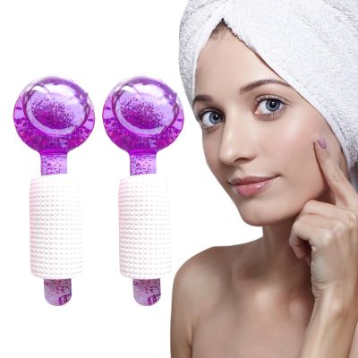 Elitzia Massager Ice Globes for Face Massage Ice Roller for Face Ice Globes for Women Ice Globes for Eyes Cryo Sticks Firming Reduce Wrinkle Puffiness Moisturizing Repairing Beauty Salon Use A Pair