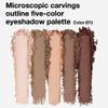 5 Colors Matte Eyeshadow Makeup Palette,Nude Pink Light Dark Brown Taupe Natural Neutral Eye Shadow Palette,Long Lasting Waterproof Naturing-Looking Women Girls Eye Shadow view 2