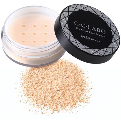 CCLABO UV Clear Face Powder 10g  Lightweight Loose Powder With SPF30 PA+++ And Plant-Based Formula For A Smooth, Natural Finish
