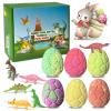 6 Pack Natural and Organic Dinosaur Bath Bombs Bubble Bath Gift Set, Bath Bombs with Dinosaur Inside, Perfect Birthday Gifts6pcs, 90g view 1