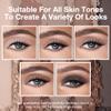 5 Colors Matte Eyeshadow Makeup Palette,Nude Dark Brown Taupe Black Natural Neutral Eye Shadow Palette,Long Lasting Waterproof Naturing-Looking Women Girls Eye Shadow view 4