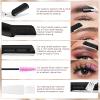 5 in 1 Eyebrow Trimming & Shaping Kit with Scissors, Razor, Spoolie & Cleaning Brush - Men/Women - Black view 4