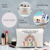1955 Birthday Gift for Women  Vintage Makeup Bag, Funny 70th Birthday Present for Mom, Wife, Sister, Travel Cosmetic Pouch(1955 Year) view 4