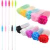 Exacoo 500pcs Eyebrow Brush Lash Spoolies for Eyelash Extensions Eyelash Brush Comb Disposable Mascara Wands Eye Lash Brush Eyebrow Spoolie view 1