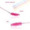 Exacoo 500pcs Eyebrow Brush Lash Spoolies for Eyelash Extensions Eyelash Brush Comb Disposable Mascara Wands Eye Lash Brush Eyebrow Spoolie view 2