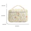 5sssallefaa Floral Makeup Bag,Floral Quilted Makeup Bag,Floral Cosmetic Bag,Pink Travel Makeup Bag,Rose Makeup Bag,Makeup Organizer Case,Floral Toiletry Bag view 2