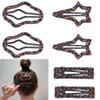 6Pcs Snap Hair Clips for Women  Leopard Print Hair Barrettes, Fashion Animal Print Hair Accessories for Thick and Thin Hair, Durable Non-Slip Hair Clips for Daily Styling and Special Occasions view 1
