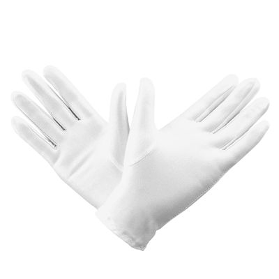 Angoily 10 Pack White Satin Gloves Lace Communion Gloves Moisturizing Protective for Women
