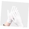 Angoily 10 Pack White Satin Gloves Lace Communion Gloves Moisturizing Protective for Women view 2