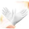 Angoily 10 Pack White Satin Gloves Lace Communion Gloves Moisturizing Protective for Women view 3