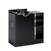 OmySalon Shampoo Bowl with Cabinet, Portable Salon Hair Washing Station with Adjustable Shelf, UPC Certified Faucet, Freestanding Backwash Sink for Barber, Beauty Salon, Spa view 1