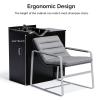OmySalon Shampoo Bowl with Cabinet, Portable Salon Hair Washing Station with Adjustable Shelf, UPC Certified Faucet, Freestanding Backwash Sink for Barber, Beauty Salon, Spa view 3