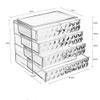 5sssallefaa Bathroom countertop Dressing Table Makeup Storage Makeup Organizer Diamond Pattern Jewelry and Cosmetic Boxes Including 4 Drawers Clear Acrylic view 2