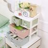 5sssallefaa Makeup Storage Box Great Capacity Cosmetic Organizer Multi-Layer Handles Drawer for Bathroom Bedroom Dressing Table Cosmetic Storage Box (Size : 2Layer) Fengong (Size : 3Layer) (3Layer) view 2