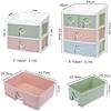 5sssallefaa Makeup Storage Box Great Capacity Cosmetic Organizer Multi-Layer Handles Drawer for Bathroom Bedroom Dressing Table Cosmetic Storage Box (Size : 2Layer) Fengong (Size : 3Layer) (3Layer) view 3