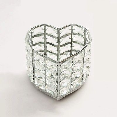 5sssallefaa Crystal Makeup Brush Storage Tube Eyebrow Peil Makeup Organizer Cosmetic Brush Storage Bucket Bead Jewelry Storage Box (Color : Style 3 Size: 15 * 15 * 4cm) (Style 2 Size: 12 * 10 * 12cm)