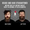 Beard Straightener for Men  5-Temp Heated Brush with Anti-Scald Tech  Grooming Kit with Sandalwood Comb, Balm, Oil & Scissors  Gifts for Fathers Day, Anniversary & Birthdays view 3