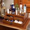 5sssallefaa Oil Storage Box  30 Slots for 5ml, 10ml and 15ml Bottles Wooden Organizer with Carry Handle  Includes Free Accessories Habom (Dark Brown) view 4