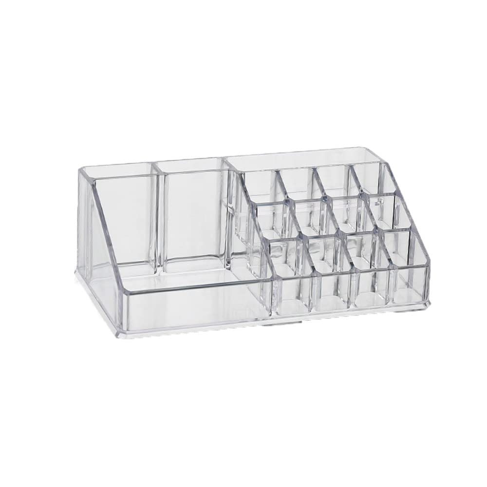 5sssallefaa Acrylic Makeup Organizer Transparent Beauty Storage Boxes Lipstick Holder Jewelry Box Display Stand for Cosmetics (Color : A)