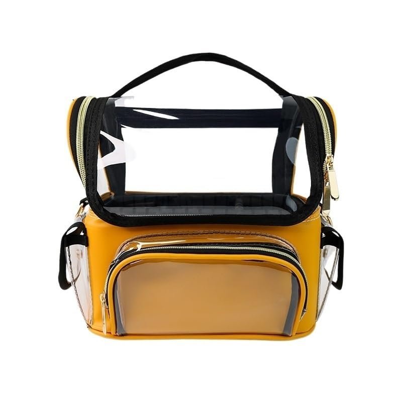 5sssallefaa Make Up Bag Portable Cosmetic Bag Skin Care Product Storage Bag Portable Travel Large Capacity Transparent Simple Wash Bag Perfume Organizer(11) ()