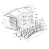5sssallefaa Bathroom countertop Dressing Table Makeup Storage Makeup Organizer Cosmetic Jewelry Storage Case Display Great for Bathroom Dresser Vanity Countertop Acrylic view 2