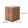 5sssallefaa Make Up Bag Multifunctional Makeup Storage Box Multi-Layer with Drawer White Makeup Box Bedroom Dresser Jewelry Countertop Lipstick Perfume Organizer(B) () view 2