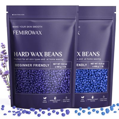 FEMIROWAX Wax Beads2-pack Hard Wax Beads for Hair Removal
