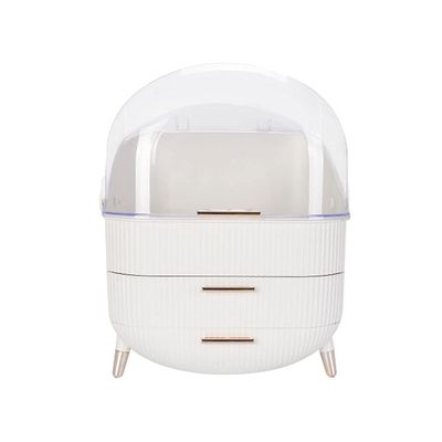 5sssallefaa Makeup Organizer Box 3 Layers Portable Lipsticks Mask Jewelry Storage Case Portable Waterproof Large Capacity Cosmetic Drawer (Color : E) (E)