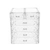 5sssallefaa Bathroom countertop Dressing Table Makeup Storage Makeup Organizer Acrylic Jewelry and Cosmetic Storage Makeup Organizer Set 4 Large Drawer Acrylic 9.4"x6.3"x11.4" view 3