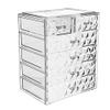 5sssallefaa Bathroom countertop Dressing Table Makeup Storage Makeup Organizer Acrylic Jewelry and Cosmetic Storage Makeup Organizer Set 4 Large Drawer Acrylic 9.4"x6.3"x11.4" view 4