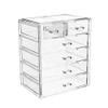 5sssallefaa Bathroom countertop Dressing Table Makeup Storage Makeup Organizer Jewelry Storage Display Case Acrylic 4 Large with 2 Drawer Set 241728.5cm view 1