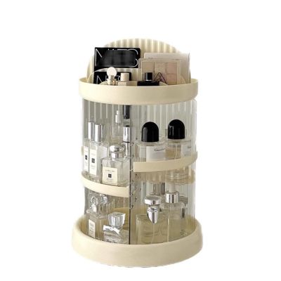 360 Rotating Makeup Organizer, Large Capacity Cosmetics Organizer, Vanity Beauty Skincare Storage Display Case with Multi-Layer And Detachable Shelves for Bedroom Dresser,Gift for Girl Women
