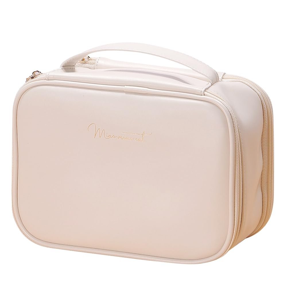 5sssallefaa Lar ity Makeup Bags Travel Cosmetic Bag Double Layer Multifunctional er Organizer Portable Jewelry Stora Bag Waterproof Travel ry Bag