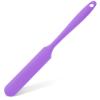 Patelai Non Stick Wax Spatulas Silicone Waxing Sticks Waxing Applicator Hair Removal Large Reusable Scraper Large Area Hard Wax Sticks for Home Salon Body Use Mixing Resin(Purple) view 1