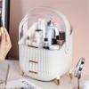 5sssallefaa Fashion Acrylic Cosmetic Box Transparent Makeup Jewelry Drawer Home Storage Boxs Multifunctional Travel Cosmetic Organizer (Color : White) view 2