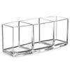 5sssallefaa 3 Holes Transparent Acrylic Makeup Brush Tool Cosmetic Makeup Storage Box Brush Holder Table Organizer Make Up Tool view 1