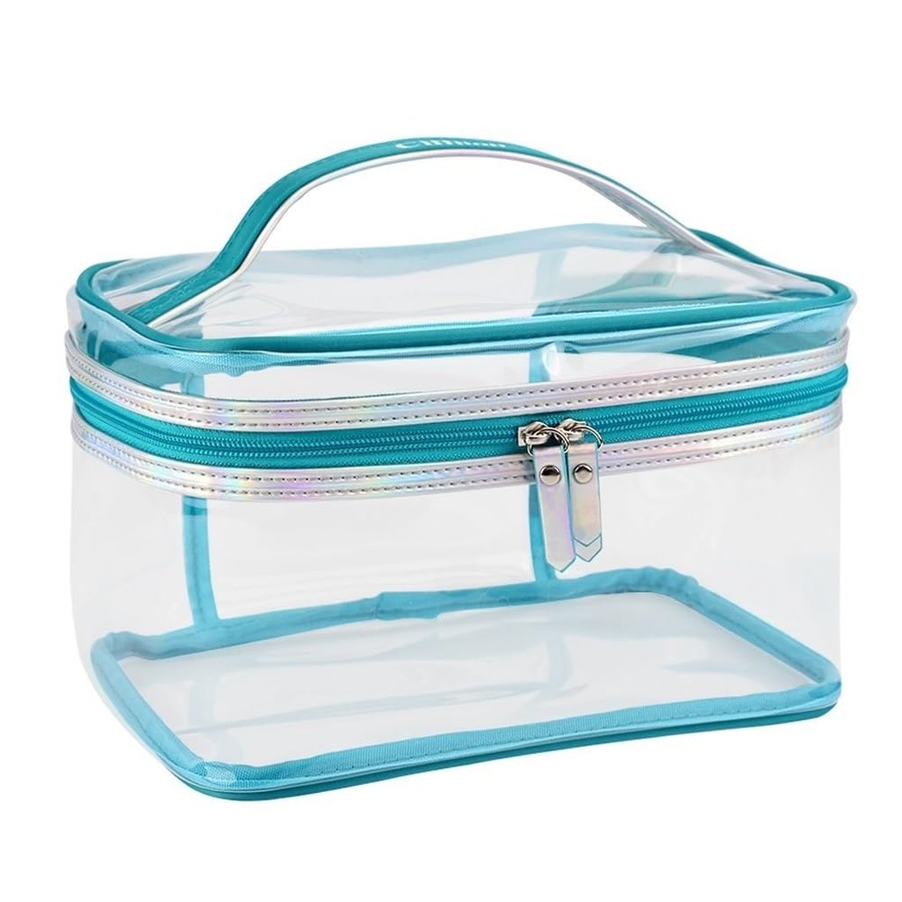 5sssallefaa Make Up Bag Transparent Cosmetic Bag Multifunctional Portable Travel Toiletry Bag Cosmetic Bag Travel Cosmetic Storage Bag Perfume Organizer(A) ()
