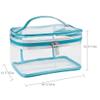 5sssallefaa Make Up Bag Transparent Cosmetic Bag Multifunctional Portable Travel Toiletry Bag Cosmetic Bag Travel Cosmetic Storage Bag Perfume Organizer(A) () view 2
